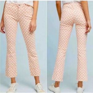 Pilcro And The Letterpress By Anthropologie Polka Dot High Rise Crop Boot Cut